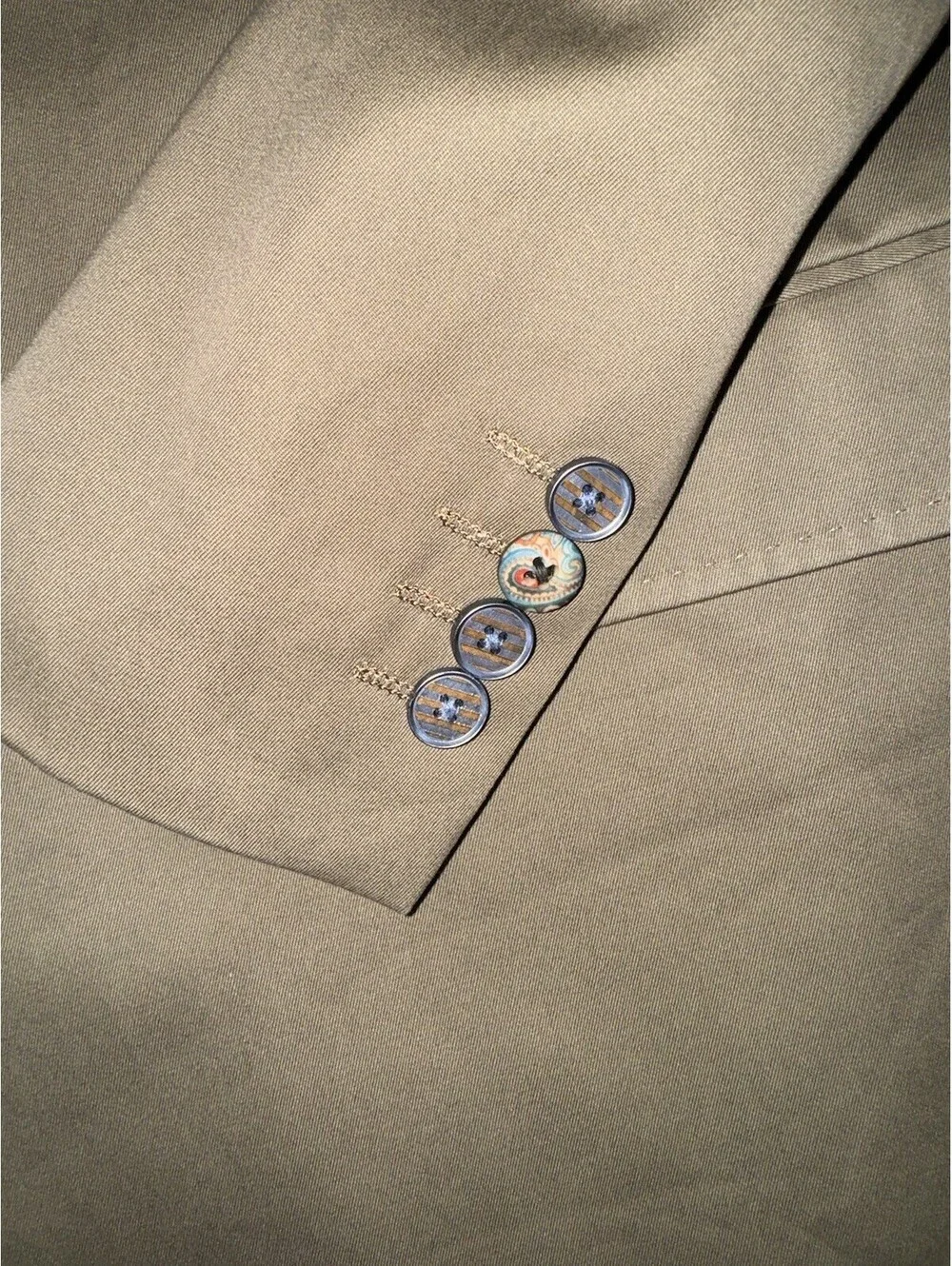 Robert Graham Blazer Sportcoat Men's Tan Beige Workwear Paisley Lining Sz 50